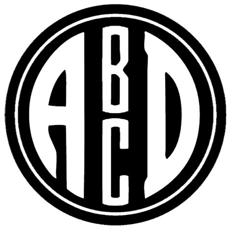 free circle monogram generator.